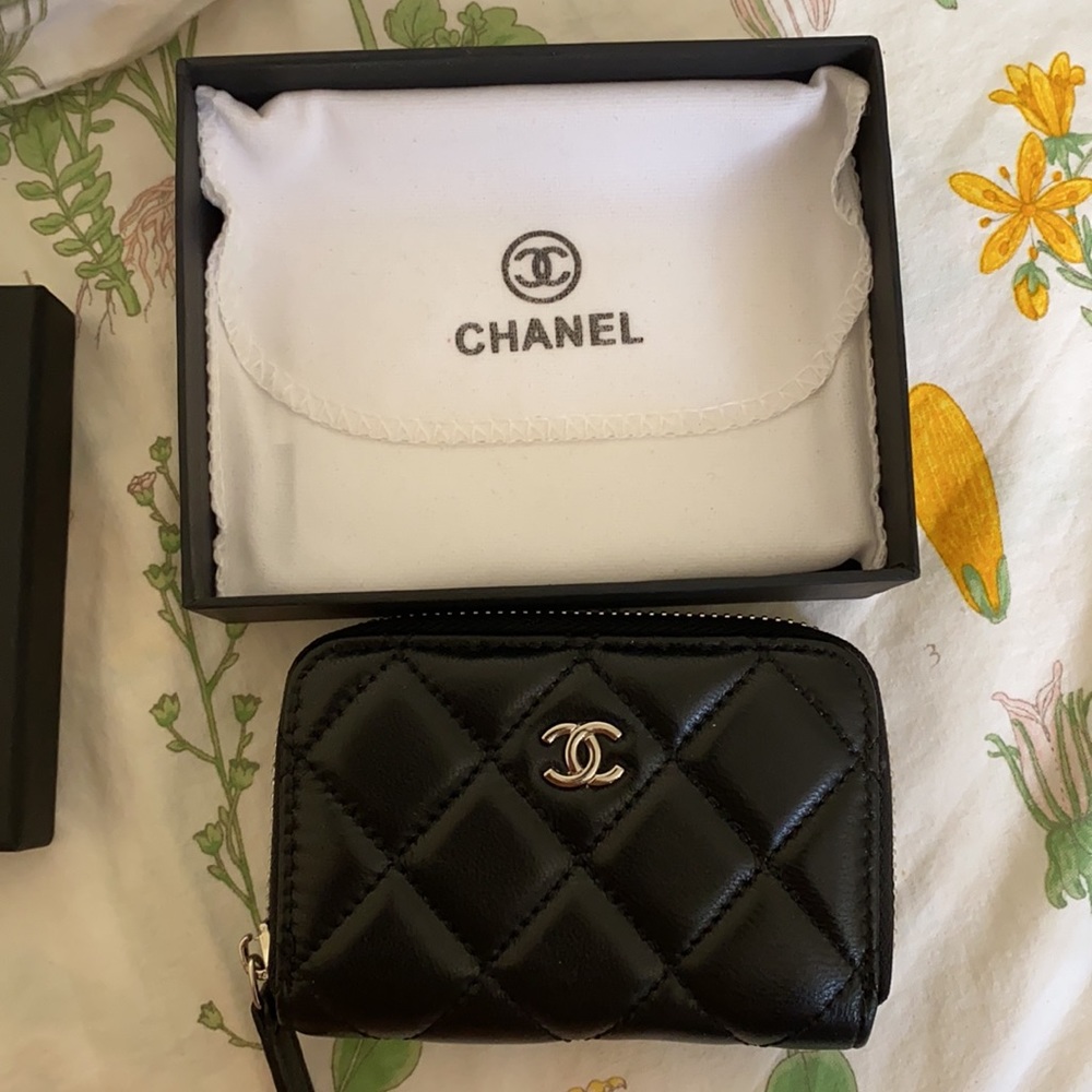 Small black and silver wallet